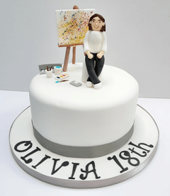 Artist 18th cake